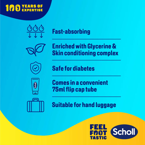 Scholl ExpertCare Hydration Boost Foot Cream 75ml-SCHOLL-Matakana Pharmacy
